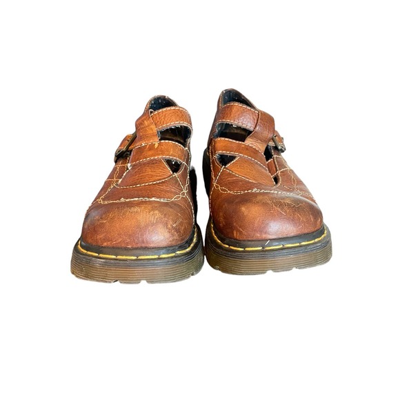 Dr. Martens Brown Leather Mules - Picture 9 of 12